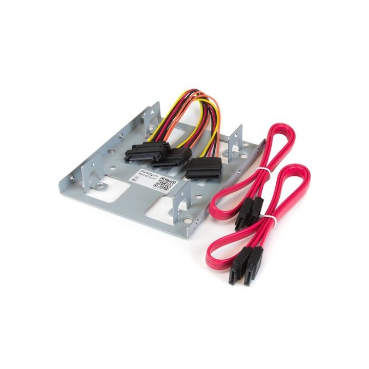 StarTech.com Staffa per doppio HDD da 2,5" a 3,5” per dischi rigidi SATA - Staffa per 2 dischi da 2,5" a 3,5” per montaggio in 