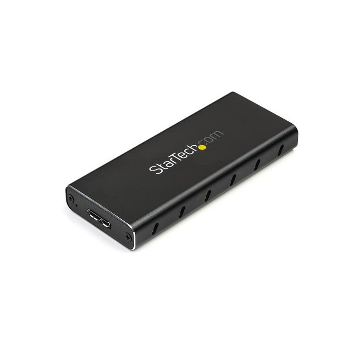 Startech Box esterno in alluminio SATA M.2 NGFF - USB 3.1 (10Gbps) con cavo USB-C - Box esterno - M.2 - SATA 6Gb/s - USB 3.1 (G