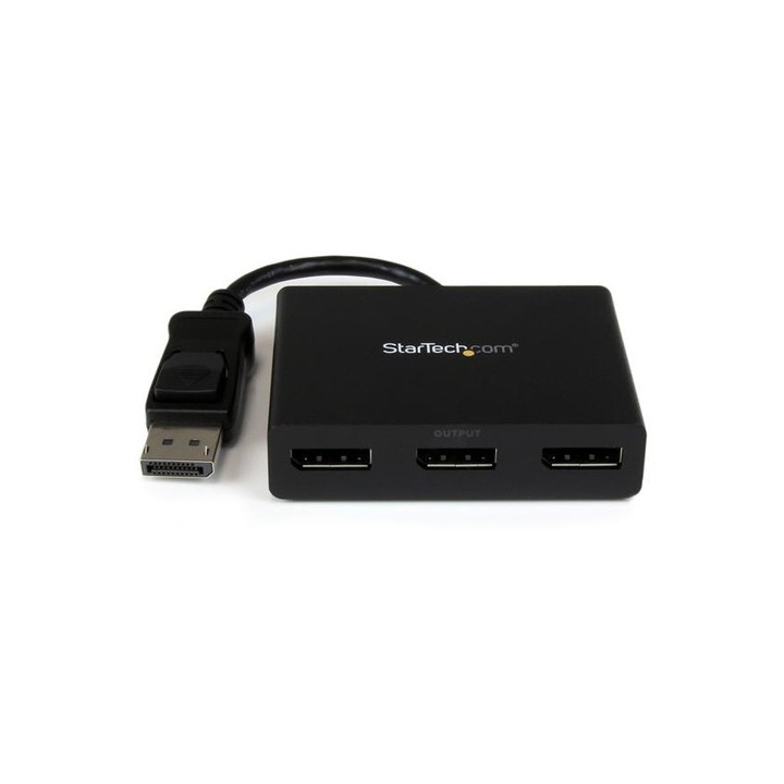 Startech Adattatore multi monitor a 3 porte - Hub DisplayPort 1.2 MST a doppio 4K 30Hz e 1x 1080p - Splitter video per modalità
