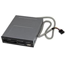 StarTech.com Lettore per schede di memoria multimediali USB 2.0 - 22"  1 alloggiamento frontale da 3,5'' -  CF/SD/MMC/MS/xD (35