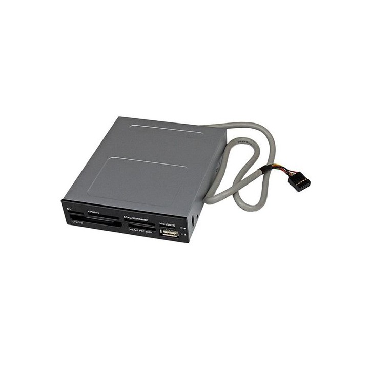 StarTech.com Lettore per schede di memoria multimediali USB 2.0 - 22"  1 alloggiamento frontale da 3,5'' -  CF/SD/MMC/MS/xD (35
