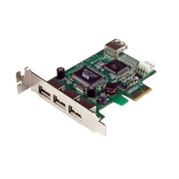 StarTech.com Scheda Pci Express basso prfilo con 4 porte USB 2.0 ad alta velocità - Adattatore USB - PCI Express x1 profilo bas