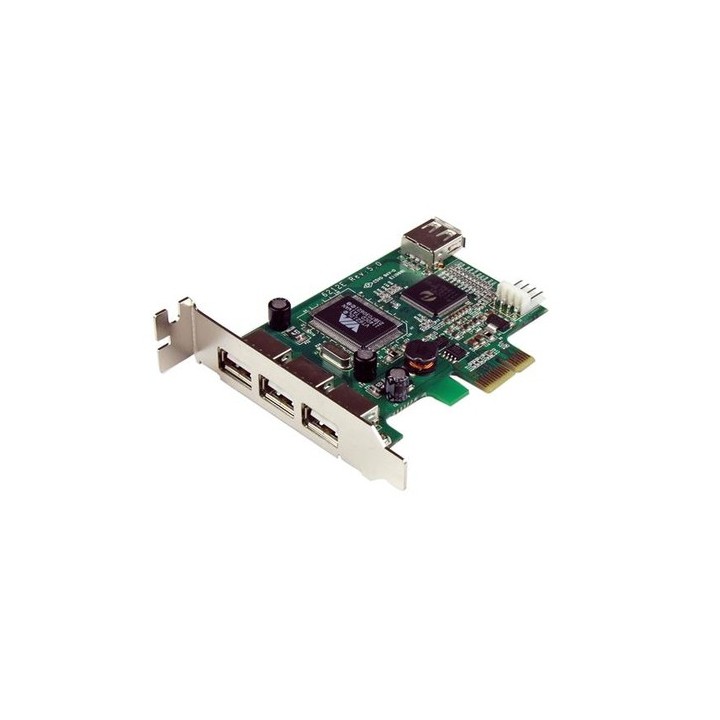StarTech.com Scheda Pci Express basso prfilo con 4 porte USB 2.0 ad alta velocità - Adattatore USB - PCI Express x1 profilo bas