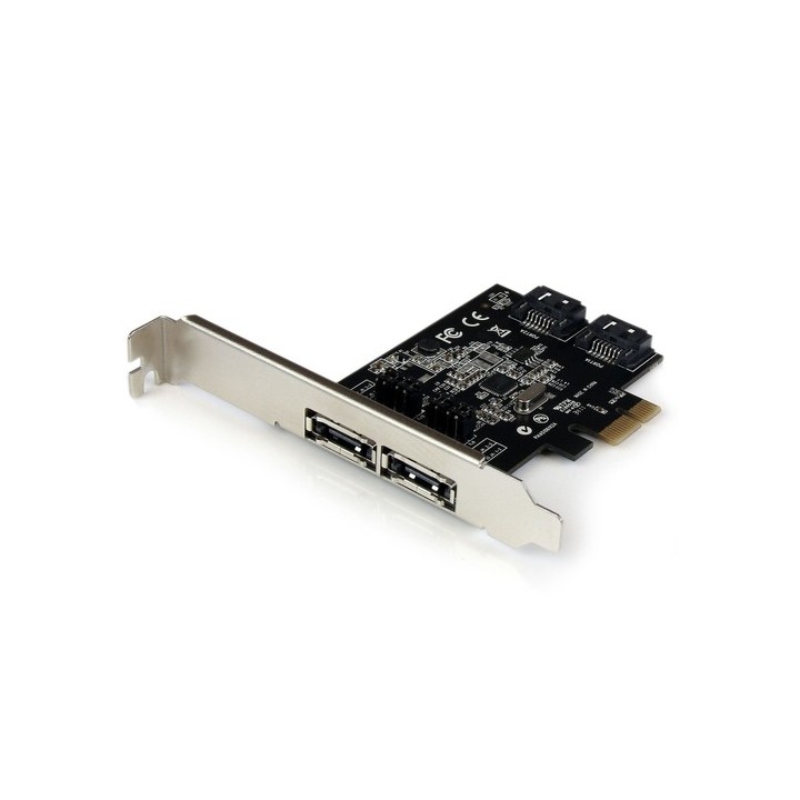StarTech.com Scheda controller PCI Express SATA 6 Gbps eSATA 2 porte - Storage controller - 2 Canale - SATA 6Gb/s / eSATA 6Gb/s