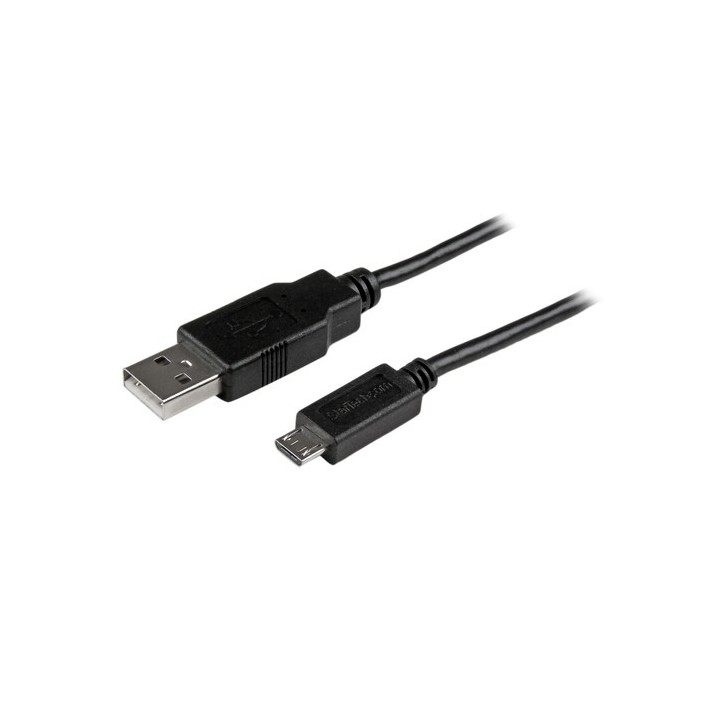StarTech.com Cavo di sincronizzazione e di ricarica USB a Micro USB slim per Smartphone e Tablet Android - A a Micro B slim da 