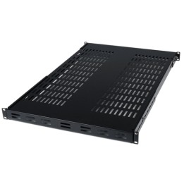 StarTech.com Ripiano fisso per armadio server a rack, profondità regolabile - Mensola rack - nero - 1U - 19" - per P/N: CABSCRW