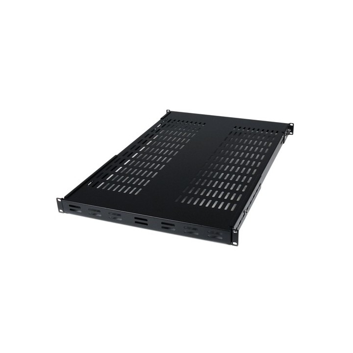 StarTech.com Ripiano fisso per armadio server a rack, profondità regolabile - Mensola rack - nero - 1U - 19" - per P/N: CABSCRW