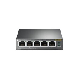 TP-Link TL-SG1005P - Switch - unmanaged - 4 x 10/100/1000 (PoE) + 1 x 10/100/1000 - desktop - PoE (56 W)