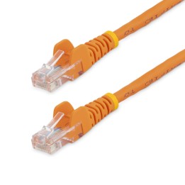 StarTech.com Cavo di rete CAT 5e - Cavo Patch Ethernet RJ45 UTP Arancio da 3m  antigroviglio - Cavo RJ45 M/M Cat 5e (45PAT3MOR)