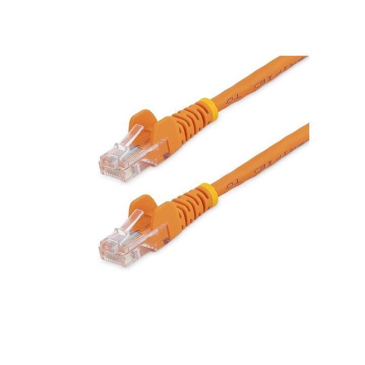 StarTech.com Cavo di rete CAT 5e - Cavo Patch Ethernet RJ45 UTP Arancio da 3m  antigroviglio - Cavo RJ45 M/M Cat 5e (45PAT3MOR)