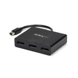Startech Adattatore multi monitor a 3 porte - Hub MST Mini DisplayPort a DisplayPort - 2x 4K 30Hz e 1x 1080p - Splitter video i