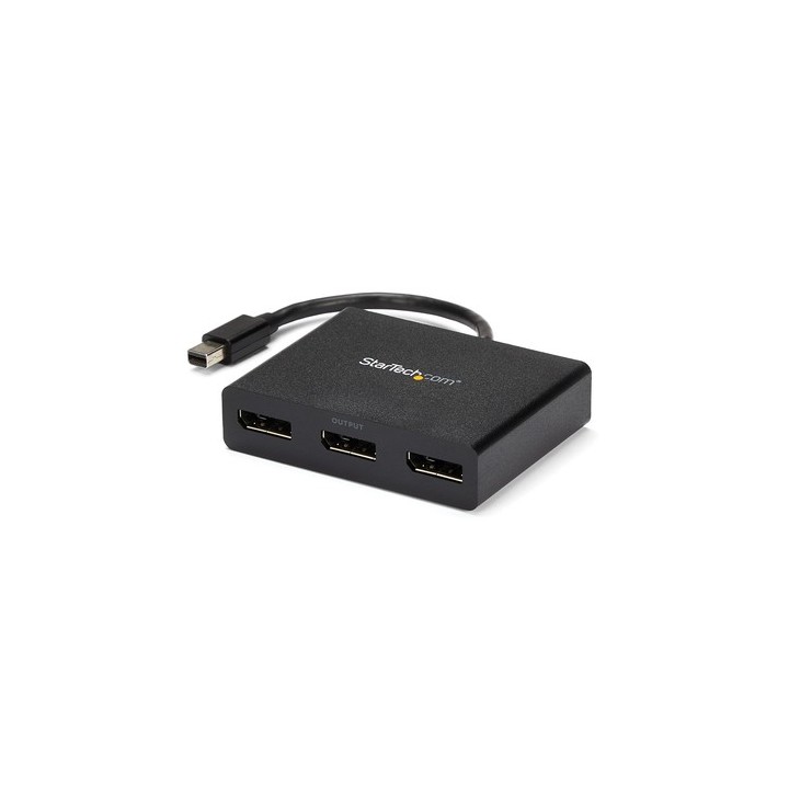 Startech Adattatore multi monitor a 3 porte - Hub MST Mini DisplayPort a DisplayPort - 2x 4K 30Hz e 1x 1080p - Splitter video i