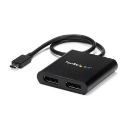 StarTech Adattatore Splitter MST Hub - USB-C a 2 porte DisplayPort Multi-Monitor - Adattatore DisplayPort - USB-C (M) a Display