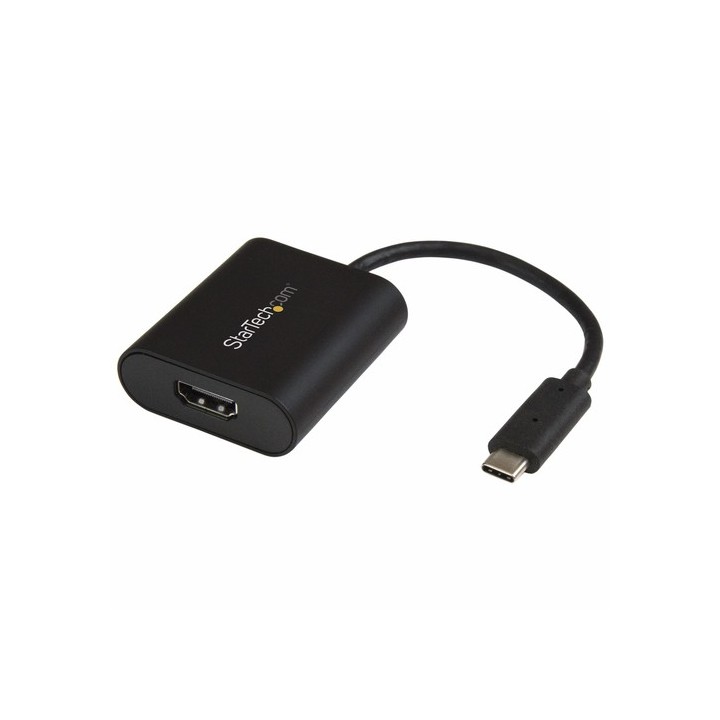 Startech USB C to 4K HDMI Adapter - 4K 60Hz - Thunderbolt 3 Compatible - USB Type C to HDMI Video Display Adapter (CDP2HD4K60SA