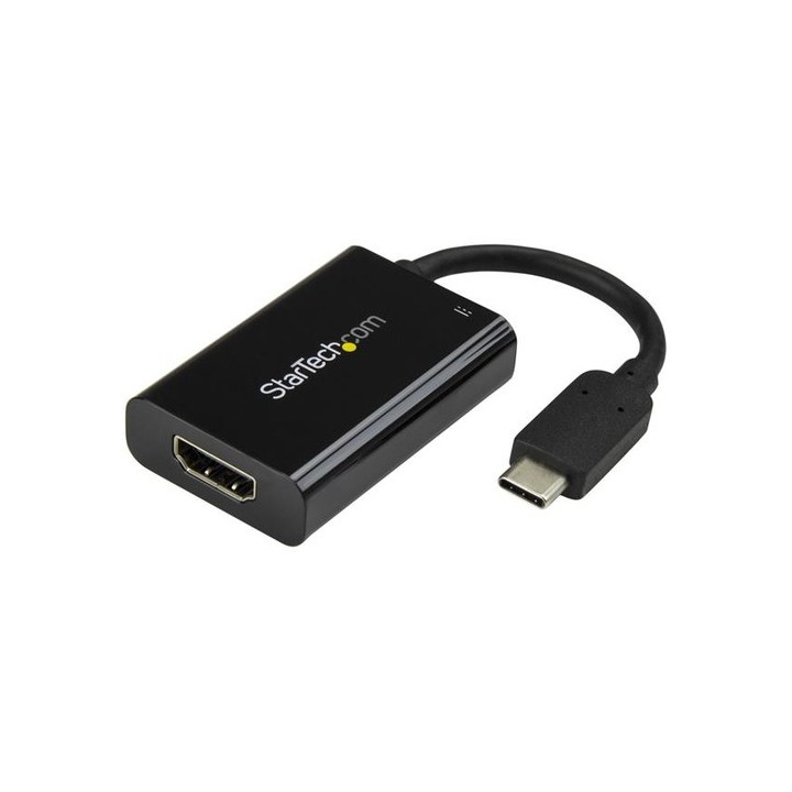 Startech Adattatore video USB-C a HDMI con Power Delivery - 4k 60Hz - Adattatore video - USB-C maschio a HDMI, USB-C (solo alim
