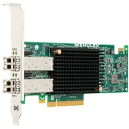 Emulex LPe31002 Gen 6 (16Gb), dual-port HBA (upgradeable to 32Gb) - Adattatore bus host - PCIe 3.0 x8 - 16Gb Fibre Channel x 2