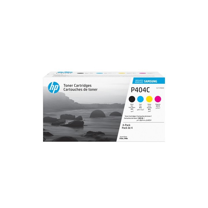 HP CLT-P404C - Confezione da 4 - nero, giallo, ciano, magenta - originale - cartuccia toner (SU365A) - per Samsung CLX-3302, 33