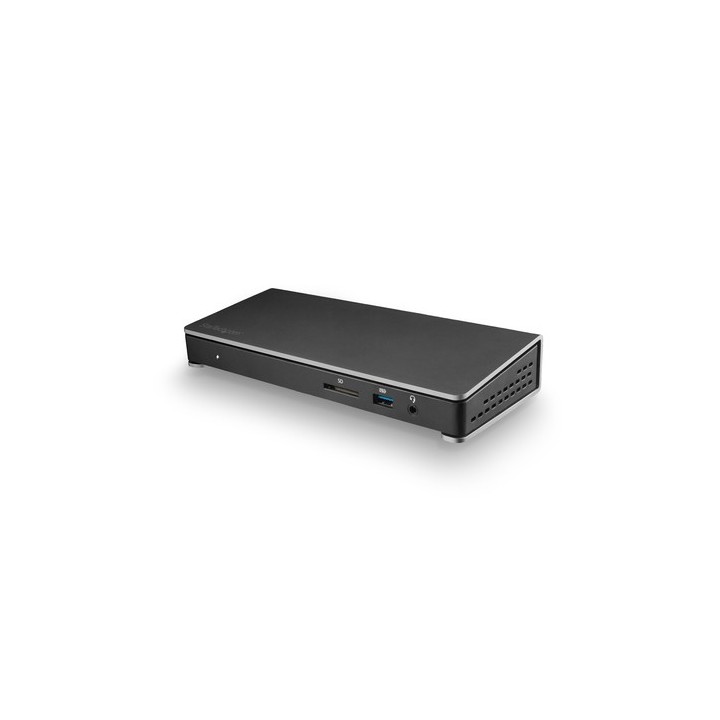 Startech Dock Thunderbolt 3 con lettore SD - Dual 4K - Power Delivery USB 85W - Windows/Mac - Dock per Portatile USB-C - Dockin