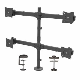 Startech Braccio Articolato da Scrivania per 4 Monitor - Supporto per 4 Schermi VESA fino a 27" - Struttura in Acciaio - Kit mo