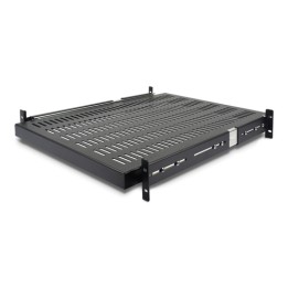 StarTech.com Ripiano scorrevole per montaggio a rack profondità regolabile con fessure 2U - 22.7kg - Mensola rack - 1U - 19" - 