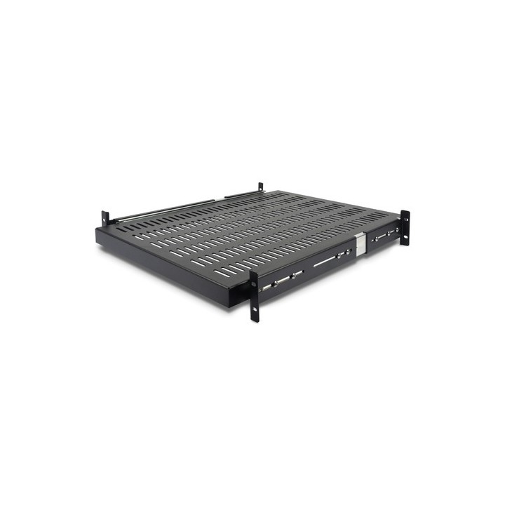 StarTech.com Ripiano scorrevole per montaggio a rack profondità regolabile con fessure 2U - 22.7kg - Mensola rack - 1U - 19" - 