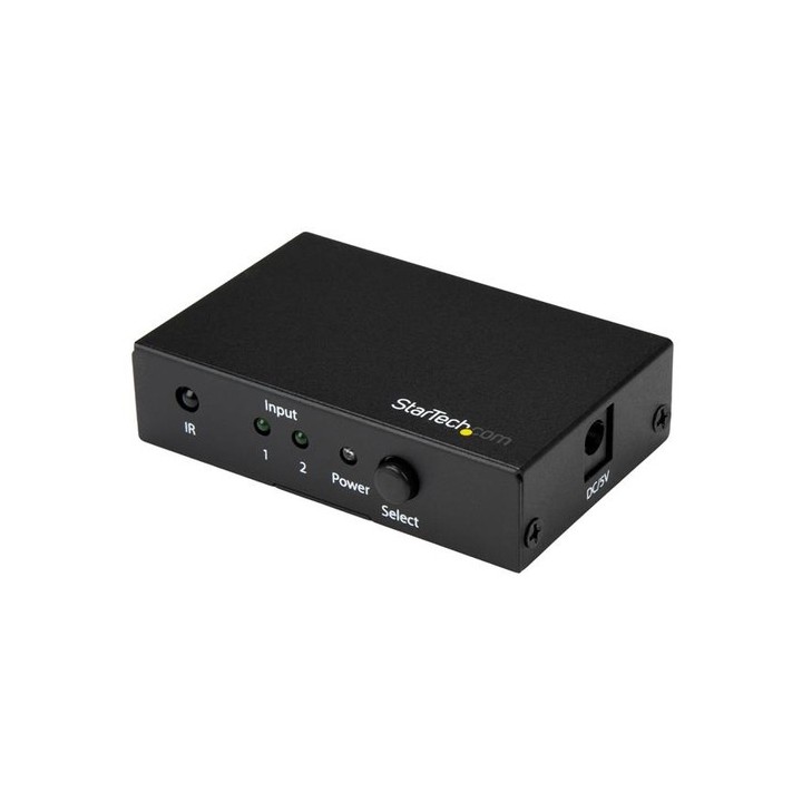 Startech Switch HDMI a 2 porte - Commutatore HDMI 2x1 - Ultra HD 4k 60Hz - Selettore video/audio - 2 x HDMI - desktop - per P/N