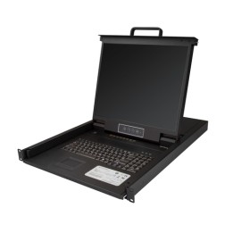 StarTech Console KVM a 8 porte VGA montabile a rack con cavi da 1,8 m - Switch KVM integrato con monitor LCD da 19" 1U (RKCONS1