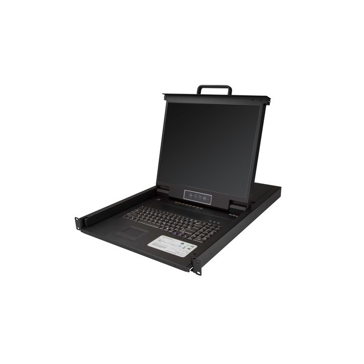 StarTech Console KVM a 8 porte VGA montabile a rack con cavi da 1,8 m - Switch KVM integrato con monitor LCD da 19" 1U (RKCONS1