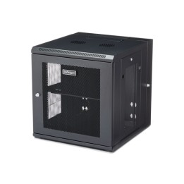 Startech Armadio per Server Rack Montabile a Parete 12U - Armadio a Cerniera fino a 19,7" (50cm) di profondità - Armadio conten