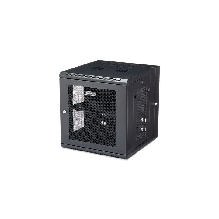 Startech Armadio per Server Rack Montabile a Parete 12U - Armadio a Cerniera fino a 19,7" (50cm) di profondità - Armadio conten
