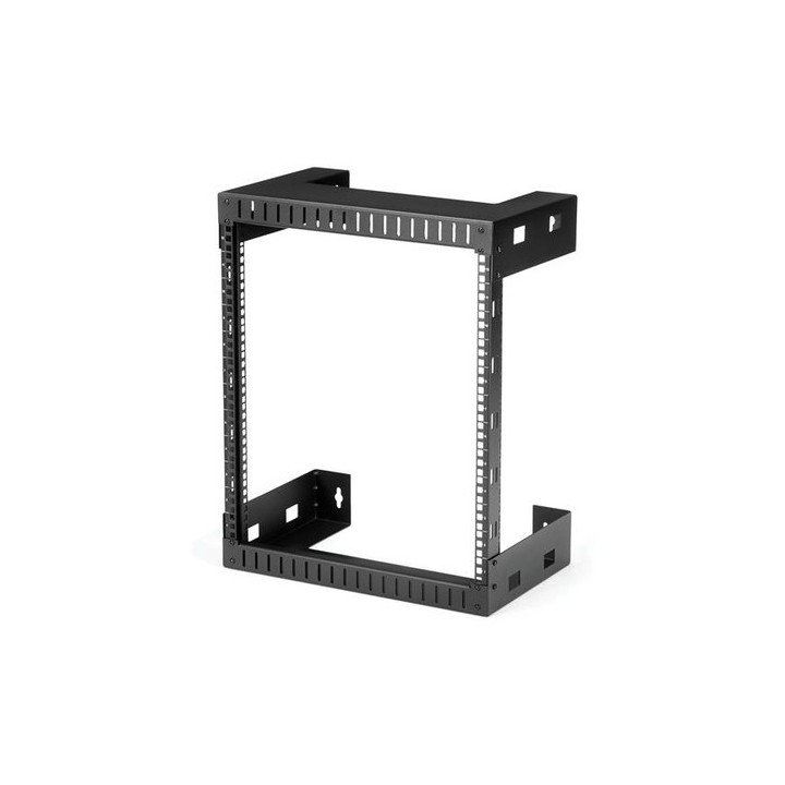 Startech 12U 19" Rack di rete per montaggio a parete a 2 staffe - Rack a muro profondo 12"/30cm a telaio aperto. Rack per dati/
