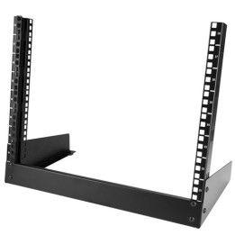 Startech Armadio Server Rack con 2 staffe a Telaio Aperto 8U - Rack per Desktop da 19 pollici - Rack a telaio aperto - 2 post -