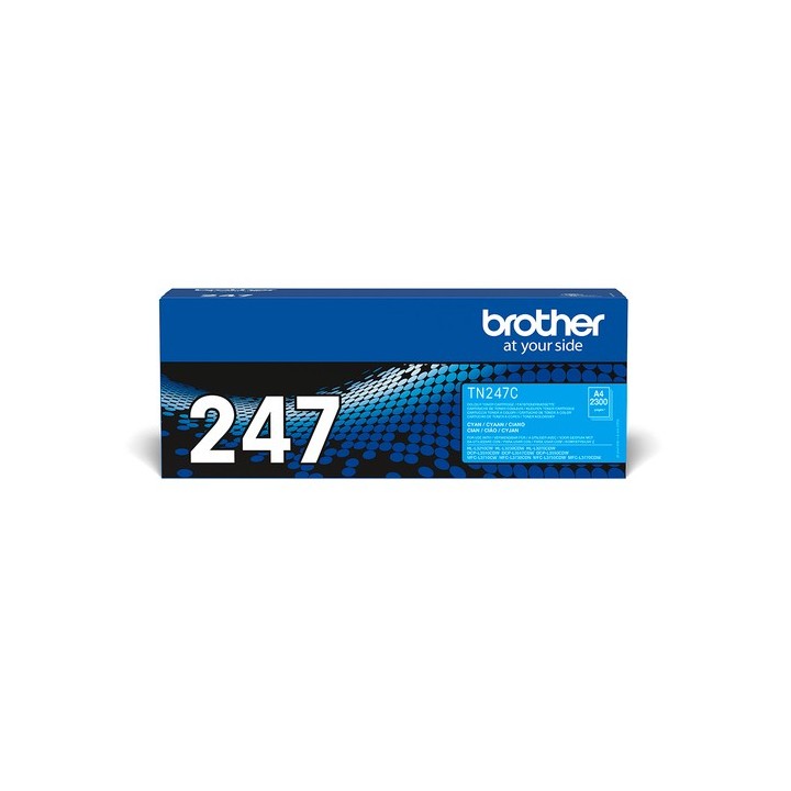 Brother TN247C - Ciano - originale - cartuccia toner - per Brother DCP-L3510CDW, DCP-L3550CDW, HL-L3210CW, HL-L3230CDW, HL-L327
