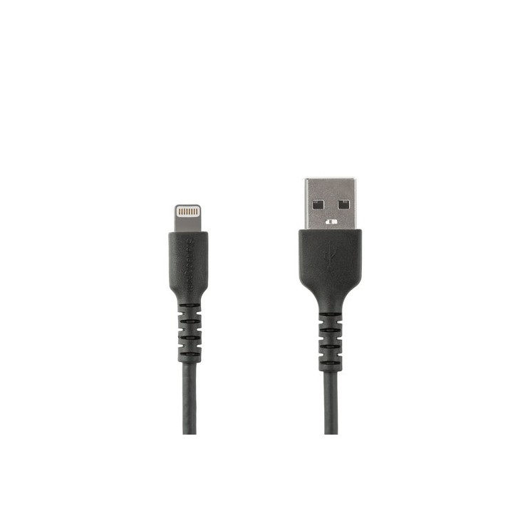 StarTech.com Cavo da USB-A a Lightning da 1 m nero - Robusto e resistente cavo in fibra aramidica da USB tipo A - Certificato A