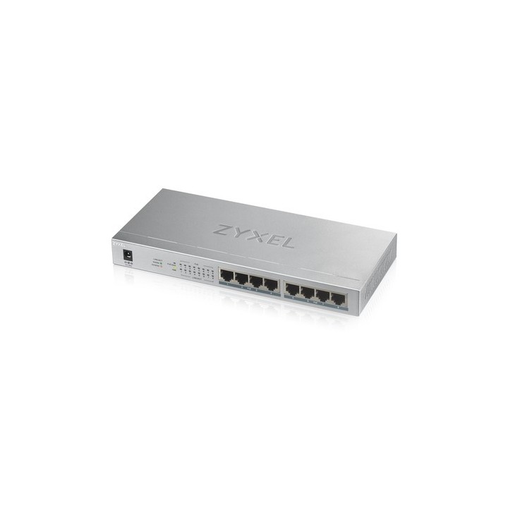 Zyxel GS1008HP - Switch - 8 x 10/100/1000 (PoE+) - montaggio a parete, desktop - PoE+ (60 W)