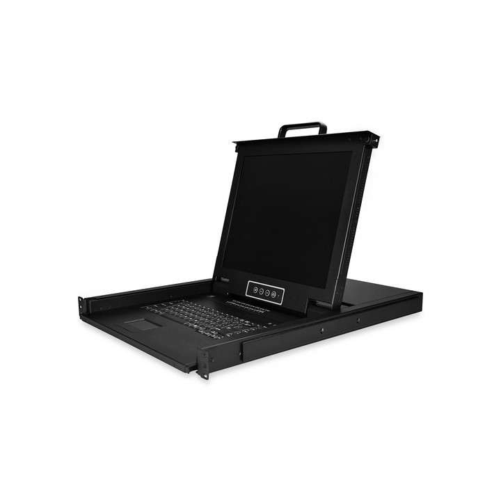 StarTech.com Console KVM a 16 porte VGA montabile a rack con cavi da 1,8m 1U - Switch KVM integrato con monitor LCD 17" /USB (R