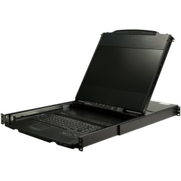 StarTech.com Console KVM per Armadio Rack - KVM Switch VGA/DVI - Monitor LCD da 17" HD - Montabile a Rack su doppia guida - Cas