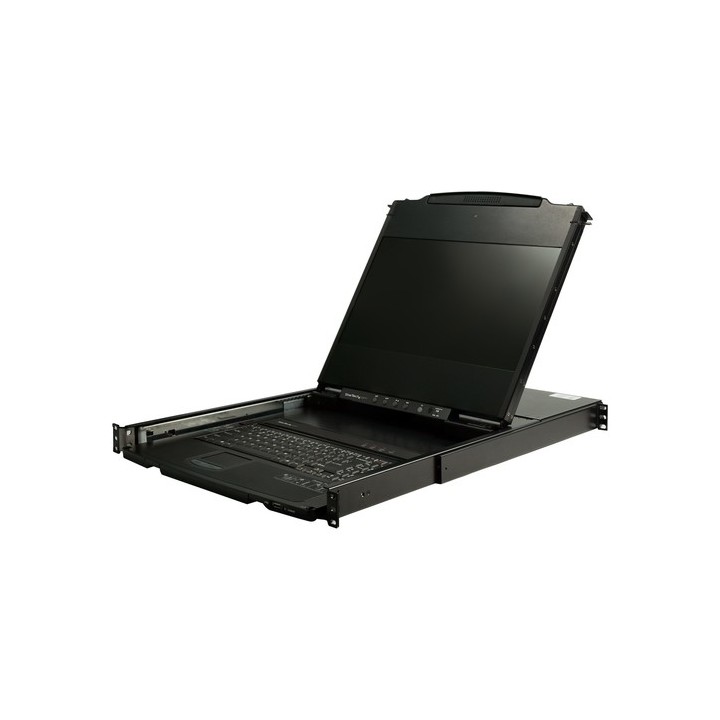 StarTech.com Console KVM per Armadio Rack - KVM Switch VGA/DVI - Monitor LCD da 17" HD - Montabile a Rack su doppia guida - Cas