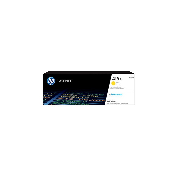 HP 415X - Alta resa - giallo - originale - LaserJet - cartuccia toner (W2032X) - per Color LaserJet Enterprise MFP M480, Color 