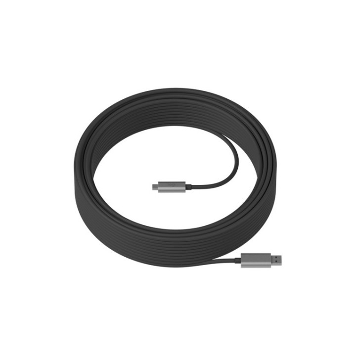 Logitech Strong - Cavo USB - USB Tipo A (M) a USB-C (M) - USB 3.2 Gen 2 - 25 m - plenum, Active Optical Cable (AOC) - per Room 