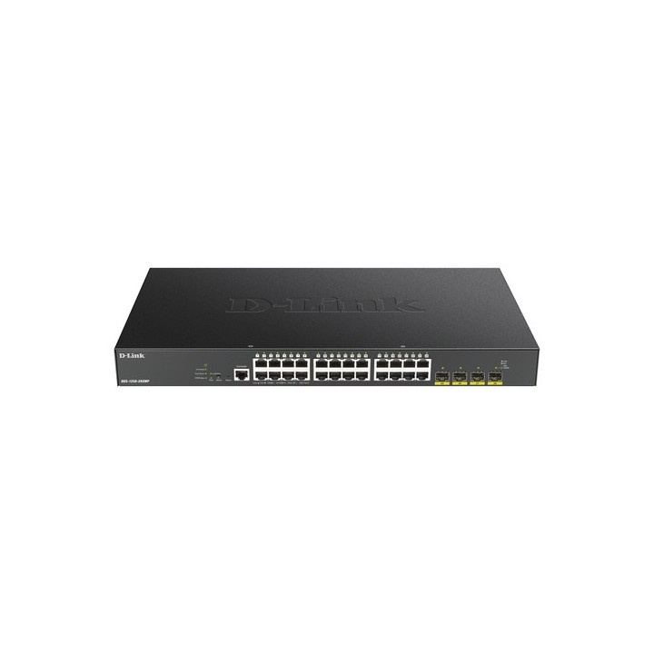 D-Link DGS 1250-28XMP - Switch - L3 Lite - intelligente - 24 x 10/100/1000 (PoE) + 4 x 10 Gigabit SFP+ - montabile su rack - Po