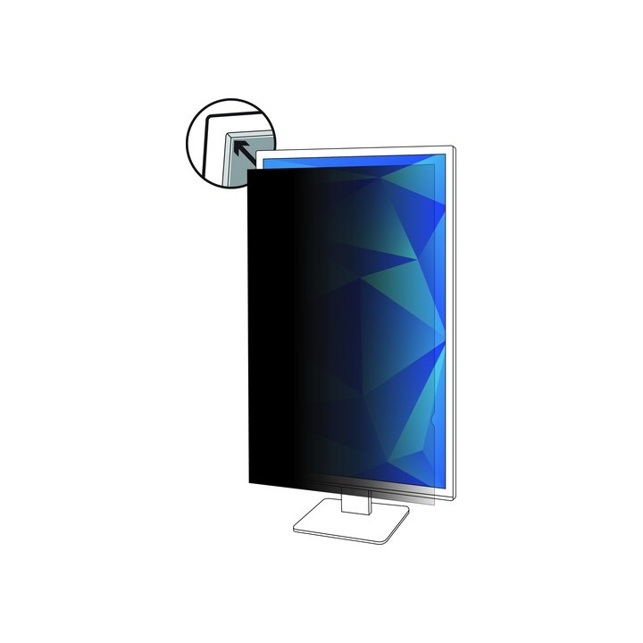 Filtro 3M Privacy - Filtro privacy schermo - 25" - nero