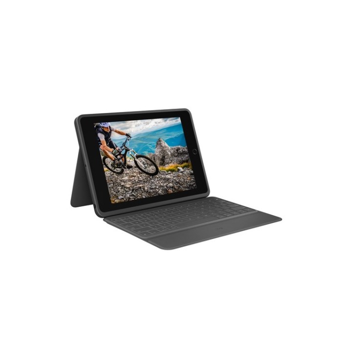 Logitech Rugged Folio - Custodia tastiera e carta - Apple Smart connector - Francese - per Apple 10.2-inch iPad (7^ generazione