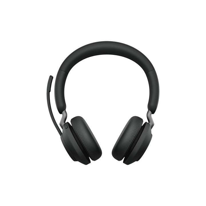 Jabra Evolve2 65 UC Stereo - Cuffie con microfono - over ear - Bluetooth - senza fili - USB-C - isolamento dal rumore - nero