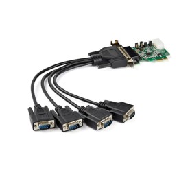 Startech Scheda adattatore seriale PCI Express RS232 a 4 porte - Scheda controller host seriale PCIe RS232 - PCIe a seriale DB9