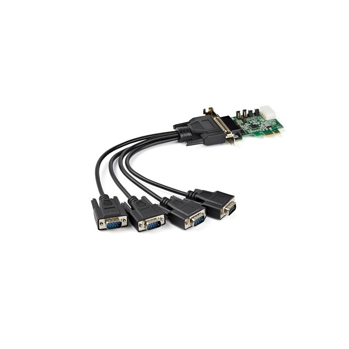 Startech Scheda adattatore seriale PCI Express RS232 a 4 porte - Scheda controller host seriale PCIe RS232 - PCIe a seriale DB9