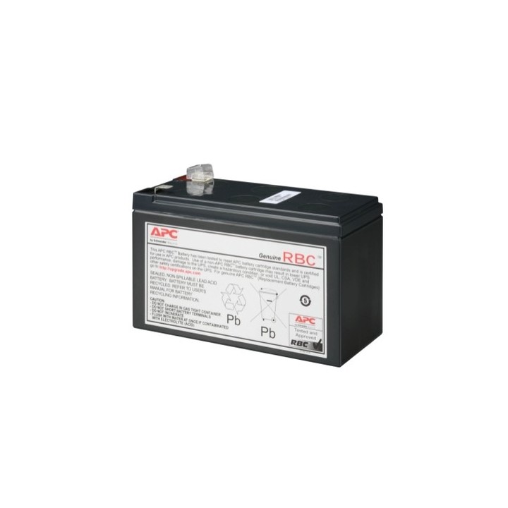 APC Replacement Battery Cartridge #164 - Batteria UPS - 1 batteria x - Piombo - 128 Wh - nero - per Back-UPS Pro BR900MI