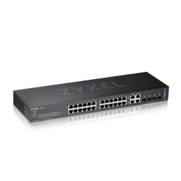 Zyxel GS2220-28 - Switch - gestito - 24 x 10/100/1000 + 4 x combo Gigabit SFP - montabile su rack
