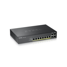 Zyxel GS2220-10HP - Switch - gestito - 8 x 10/100/1000 (PoE+) + 2 x combo Gigabit SFP - montabile su rack, montaggio a parete -