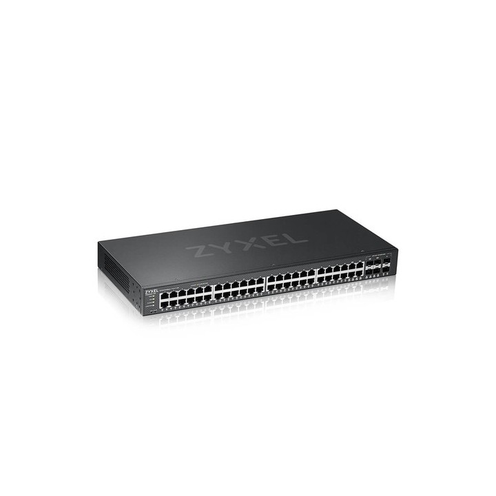 Zyxel GS2220-50 - Switch - gestito - 44 x 10/100/1000 + 4 x combo Gigabit SFP + 2 x Gigabit SFP - montabile su rack